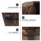 Wooden Barrel Planter Round Wooden Garden Flower Pot Decor Plant Container Wave Mouth Shaped Large