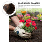 Wooden Barrel Planter Round Wooden Garden Flower Pot Decor Plant Container Wave Mouth Shaped Large