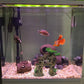 Aquarium Decorations Fish Tank Ornaments House on Terrace with Tree Root Resin Handicrafts for Betta Fish