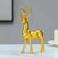 2pcs  Elk Deer Statue Couple Reindeer Figurines Resin Sculpture Living Room Home Decoration Nordic Tabletop Ornaments