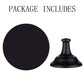 Black Dessert Holder Cookie Pedestal Stands Metal Trays for Desserts Round Gothic Serving Plate for Birthday  7.87 Inch / 20cm