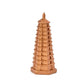 Mini Pagoda Statue Resin Miniature Tower Model Figurine Desktop Ornament for Zen Garden Home Aquarium Dollhouse Decoration