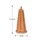 Mini Pagoda Statue Resin Miniature Tower Model Figurine Desktop Ornament for Zen Garden Home Aquarium Dollhouse Decoration