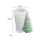 3D Christmas Candle Molds - 4-Pack Reusable Christmas Tree Silicone Molds for Candle Making, Resin Casting, Jesmonite, Plaster