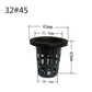 4PCS Garden Net Cup Pots Plastic Hydroponics Net Pot Bucket Basket for Hydroponics Supplies ( Black )