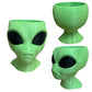 Alien Planter - Alien Bust Plant Pot - Scifi Indoor Planters - Space Indoor Home Decor - Cool Planters - Office Plant（grey）