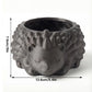 3D printed animal flower pots suitable for home and garden. Gray hedgehog single piece.