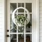 3D-printed circular hanging plant pot, white