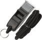 100 Pack Pea-less Plastic Whistles with Lanyards, Loud Crisp Sound Sports Whistle for Coaches, Referees & Officials, Durable Lightweight Outdoor Training Equipment