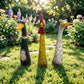 Outdoor Garden Decor Duck Resin Animal Statues, Fun Lawn Ornaments for Farmhouse or Microlandscape Design, Weatherproof & Durable