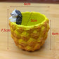 Cute Hedgehog Pineapple Resin Planter - Mini Succulent Pot, Desktop Decor, Garden Ornament, Unique Gift for Plant Lovers (Pineapple)