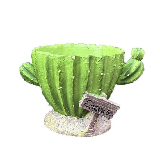 Cactu-Shaped Resin Planter  - Mini Multi-Opening Flower Pot for Desktop, Garden, Office Decor, Unique Gift for Plant Lovers (Cactu)