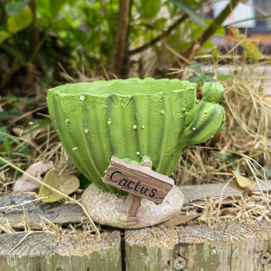 Cactu-Shaped Resin Planter  - Mini Multi-Opening Flower Pot for Desktop, Garden, Office Decor, Unique Gift for Plant Lovers (Cactu)
