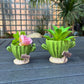 Cactu-Shaped Resin Planter  - Mini Multi-Opening Flower Pot for Desktop, Garden, Office Decor, Unique Gift for Plant Lovers (Cactu)