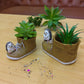 Cute Hedgehog with Resin Shoe Flower Pot with Animal Figurine, Creative Succulent Planter for Indoor Outdoor Garden Desk Decor Gift