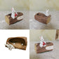 Whimsical Resin Bunny Planter - Cute Rabbit with Book on Tree Stump Design, Mini Succulent Pot for Indoor & Outdoor Garden Decor