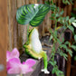 Creative Umbrella Frog Resin Figurine - Outdoor Patio Garden Balcony Decor, Aquarium Micro Landscape Craft