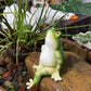 Creative Umbrella Frog Resin Figurine - Outdoor Patio Garden Balcony Decor, Aquarium Micro Landscape Craft