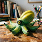 Creative Banana Octopus Resin Ornament - Fun Cartoon Pastoral Home Decor, Unique Yellow-Green Desktop Sculpture(Green)