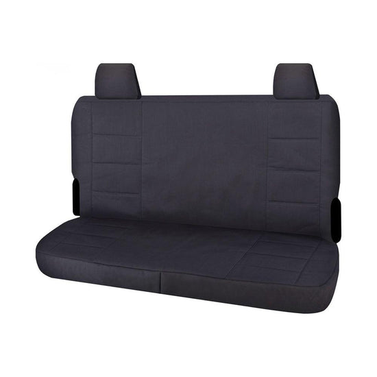 Seat Covers for TOYOTA LANDCRUISER 70 SERIES VDJ 05/2008 - ON DUAL CAB REAR BENCH CHARCOAL CHALLENGER