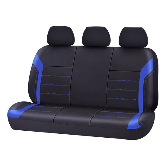 Universal Ultra Light Neoprene Rear Seat Covers Size 06/08H | Black/Blue