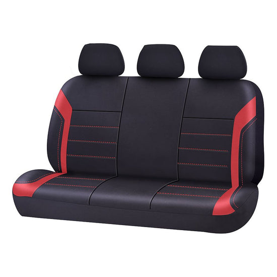 Universal Ultra Light Neoprene Rear Seat Covers Size 06/08H | Black/Red