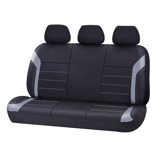 Universal Ultra Light Neoprene Rear Seat Covers Size 06/08H | Black/Grey