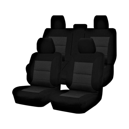 Premium Jacquard Seat Covers - For Toyota Tacoma Dual Cab  (2015-2022)