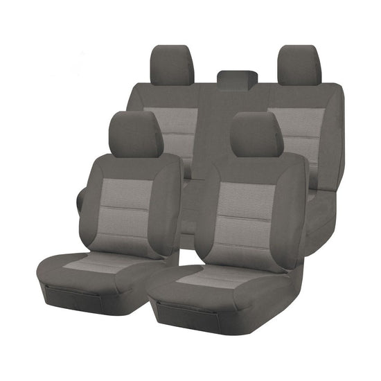 Premium Jacquard Seat Covers - For Toyota Tacoma Workmate Dual Cab (2015-2022)