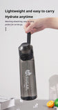 0 Sugar 0 Calorie Scented Water Bottle Transparent black 7 rings