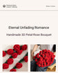 33 Red Rose Bouquet Blanket Diameter Approximately 80CM