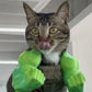 3D printed Hulk Cat Arm Green
