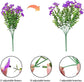7 Heads 35 Mesh Eucalyptus Violet Red 21 Bunches