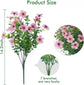 7 Heads 35 Mesh Eucalyptus Violet Rose Red 21 Bunches