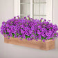 7 Heads 35 Mesh Eucalyptus Violet White 21 Bunches