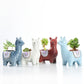 Alpaca White Ceramic Planter