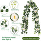 Artificial Eucalyptus Vine pink
