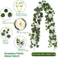 Artificial Eucalyptus Vine pink