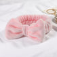 Autumn/Winter Plush Bow Headband Blue
