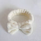 Autumn/Winter Plush Bow Headband Blue