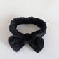 Autumn/Winter Plush Bow Headband Gray