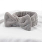 Autumn/Winter Plush Bow Headband Pink