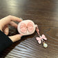 Beige headphone cover + hook AirPods Pro
