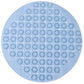 Black Round Non-Slip Massage Bath Mat 55×55cm