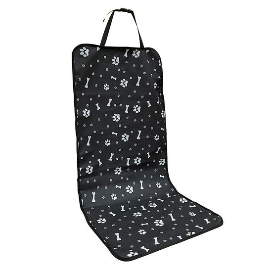 PetBlackBonePrintCarMat