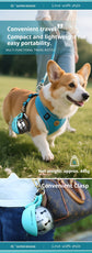 Blue Floral Print Xiaoman Portable Pet Water Bottle