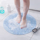 Blue Round Non-Slip Massage Bath Mat 30×30cm