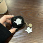 Bow beige bear [beige shell] + brown bear chain AirPods 2