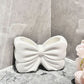 Bowknot Double‑Slot Toothbrush Storage Holder - white