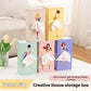 Charming White Peach Pink Princess Tissue Box Holder